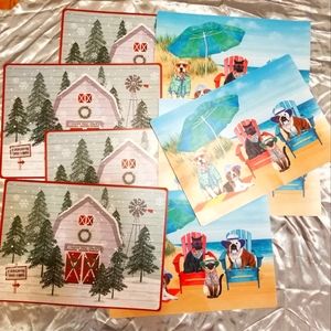 8 Placemats - Winter & Summer